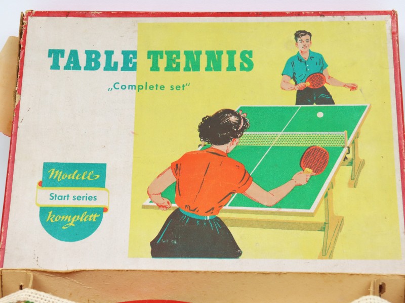 Vintage Table Tennis Complete Set