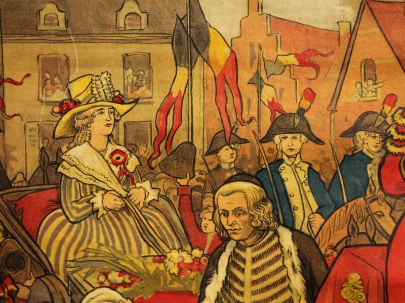 3 Historische educatieve schoolplaten van België