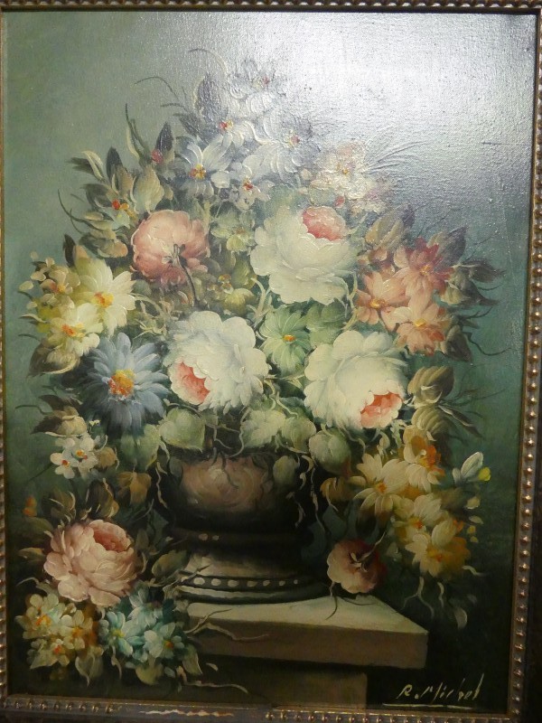 Olieverfschilderij stilleven bloemen