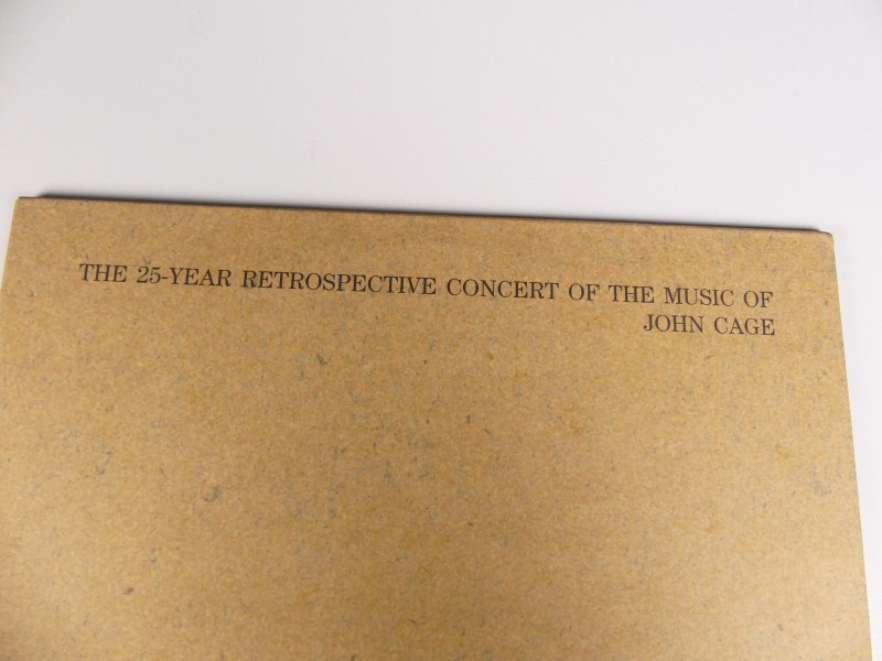 25 Year Retrospective Concert Of The Music Of John Cage - dubbele LP