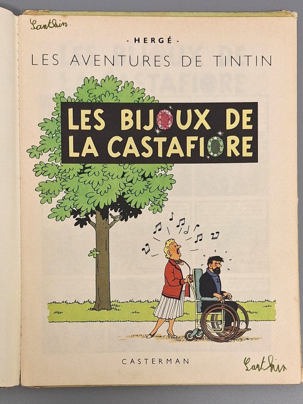 1e druk Tintin  'Les Bijoux De La Castafiore'