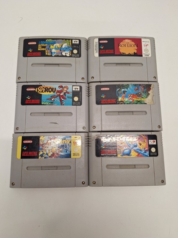 Lot van 6 Super Nintendo games