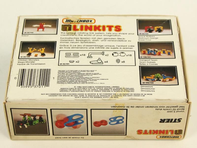 Vintage set van 4 Matchbox Linkits speelsets - 1984