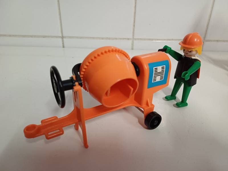 Vintage Playmobil bouwvakkers en steiger