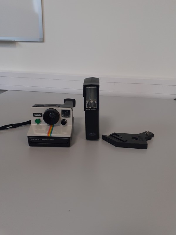 Polaroid land camera 1000 met lamp