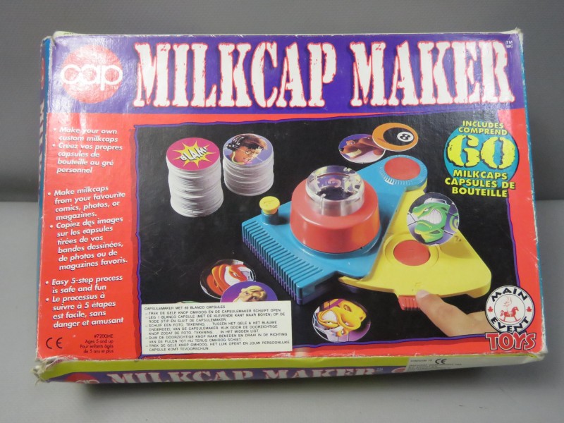 Vintage zeldzaam Milkcap maker + toebehoren (nieuwe pakjes)