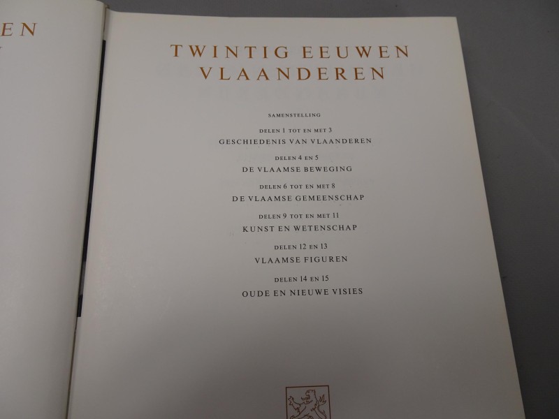 15 delige boekenreeks "Twintig eeuwen Vlaanderen"