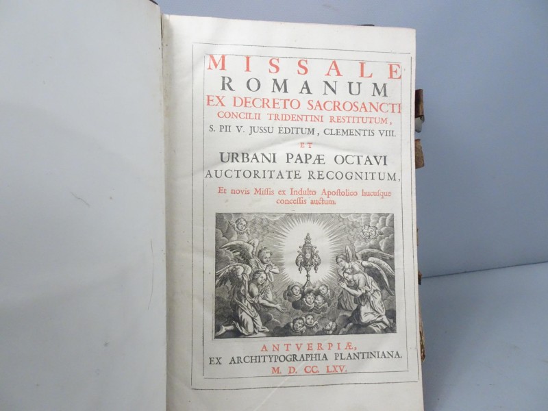 Vintage Romeins Latijns missal bijbelboek