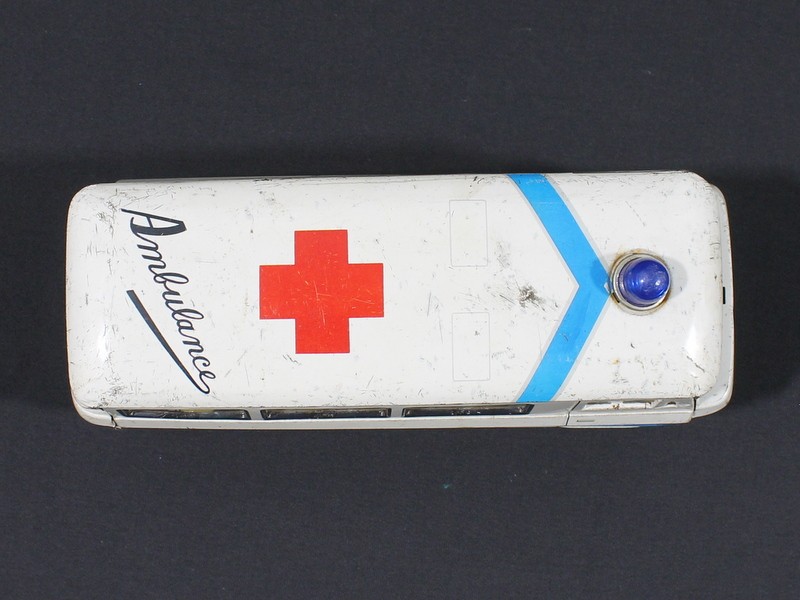 Vintage blikken speelgoedambulance