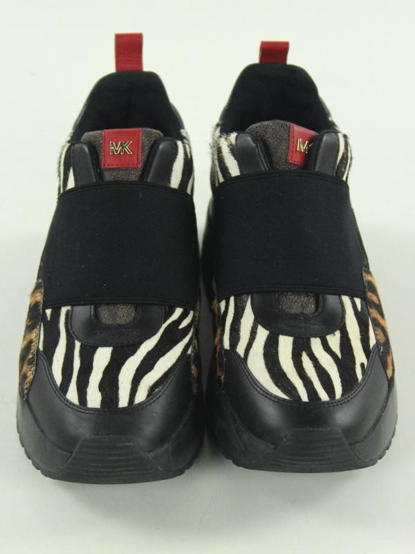 Cosmo animal print slip-on sneakers (met kalfshaar), gemerkt Michael Kors