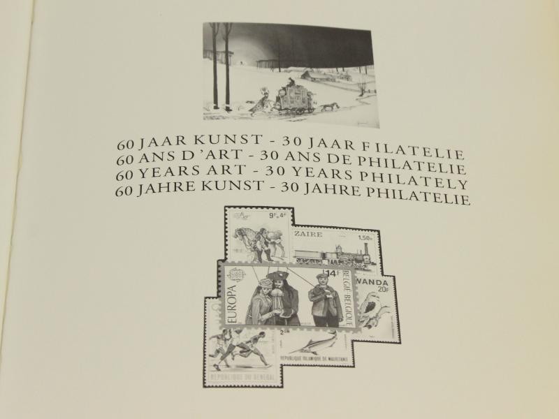 Duo boeken van Oscar Bonnevalle - Kunst en Filatelie, deel 1 en deel 2