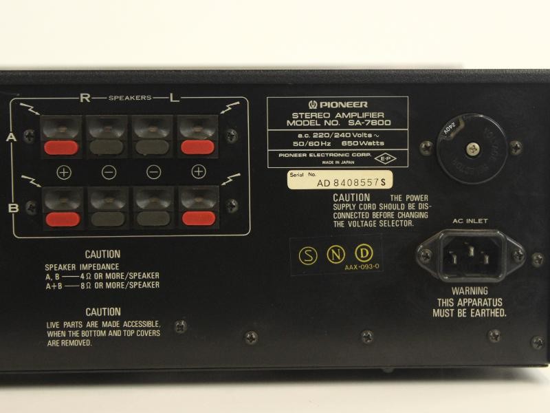 Stereoversterker Pioneer SA-7800