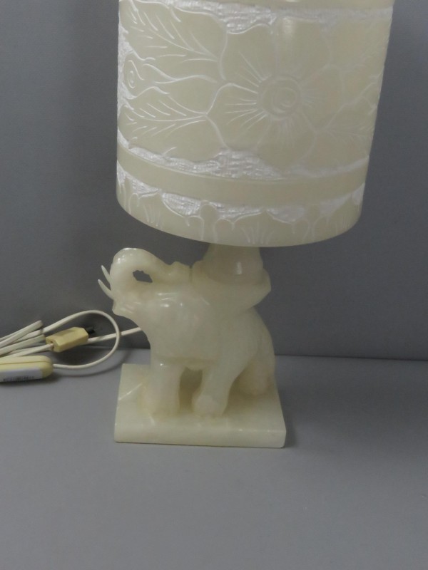 Grote alabaster lamp (getest en werkt) + 1 jaar garantie