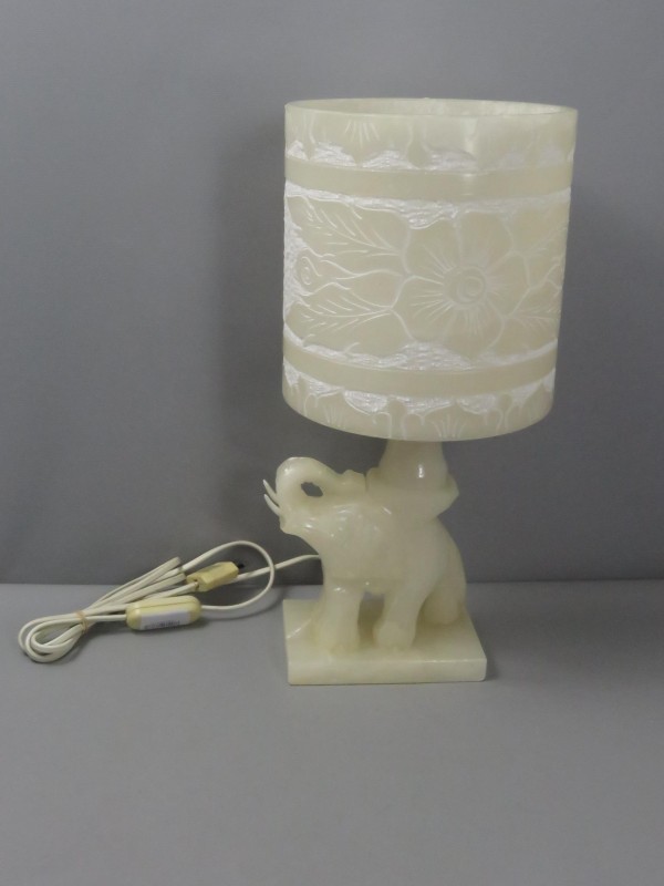 Grote alabaster lamp (getest en werkt) + 1 jaar garantie