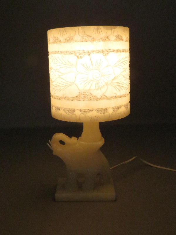 Grote alabaster lamp (getest en werkt) + 1 jaar garantie