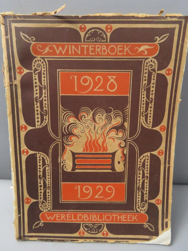 Vintage "winterboek 1928-1929 wereldbibliotheek"