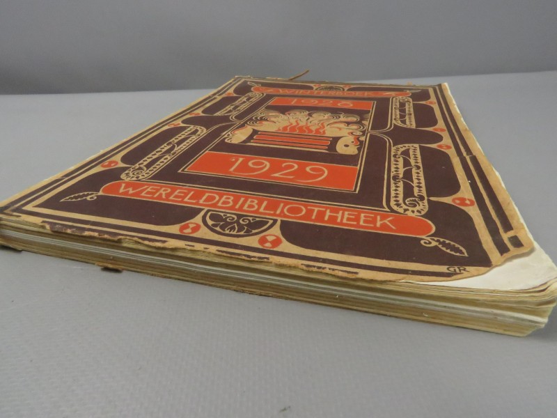 Vintage "winterboek 1928-1929 wereldbibliotheek"