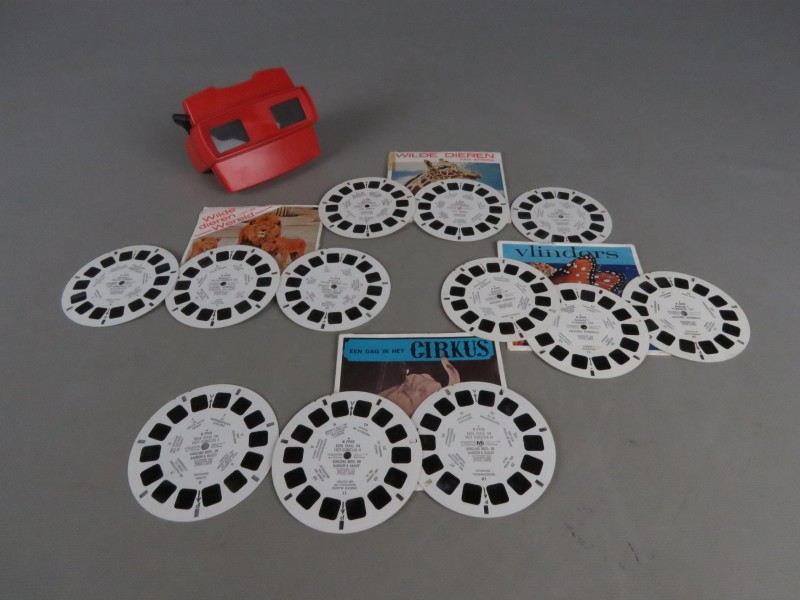 3D viewmaster met dieren fiches