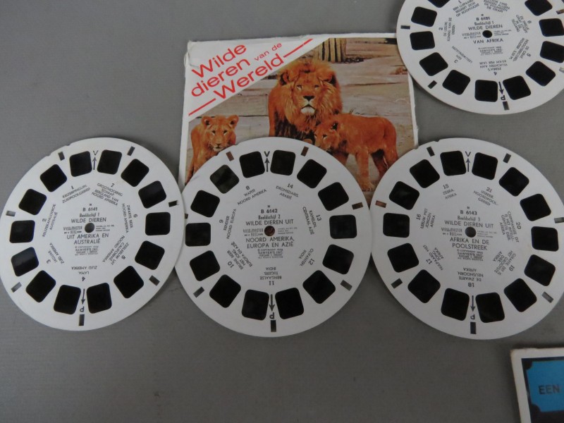 3D viewmaster met dieren fiches