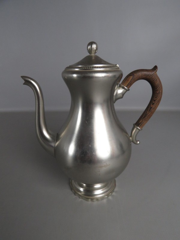 Verzilverd koffieservies "Pewter"