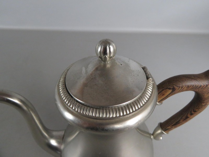 Verzilverd koffieservies "Pewter"