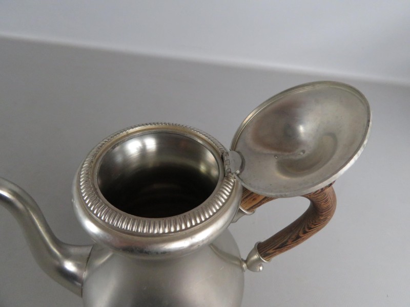 Verzilverd koffieservies "Pewter"