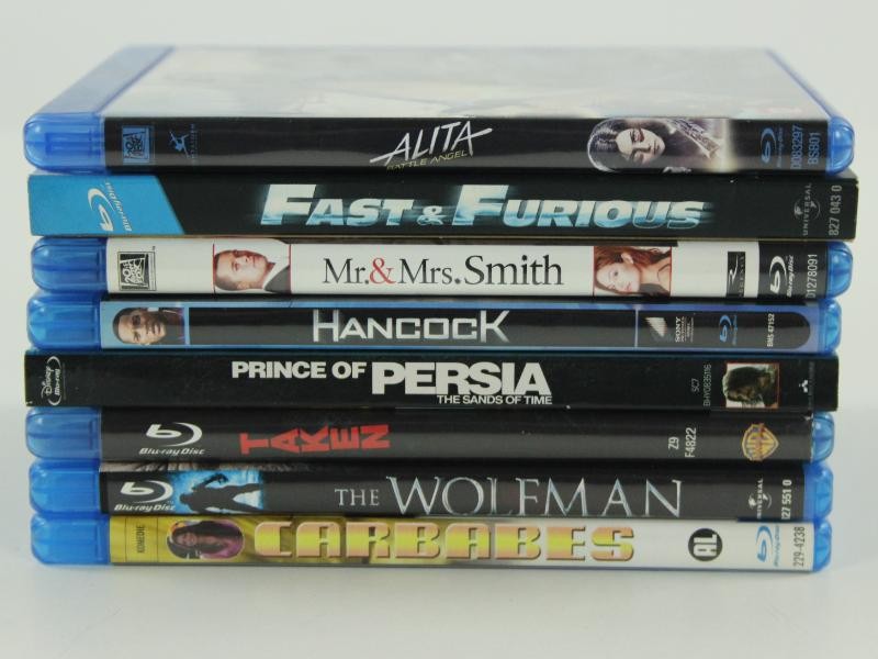 lot van 8 Blu-Ray films