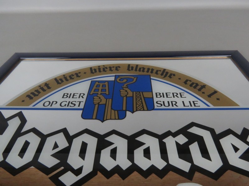 Vintage reclame spiegel "Hoegaarden"