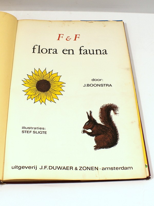 Vintage boek 'Flora & Fauna' - J. Boonstra