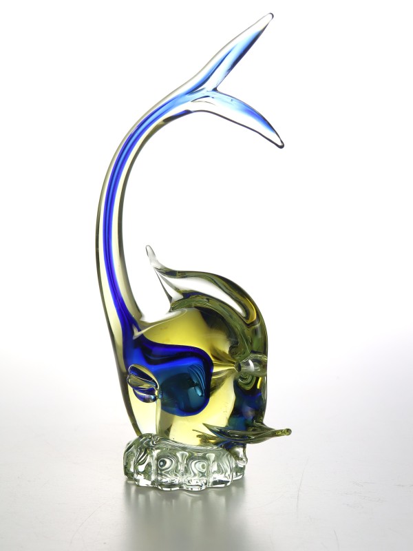 Murano glazen sculptuur Vis