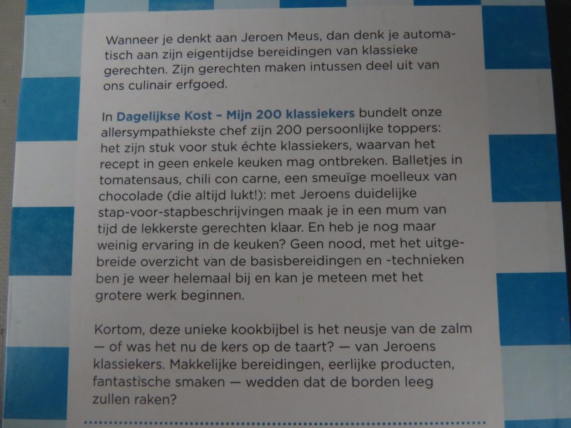 Kookboek Jeroen Meus dagelijkse kost