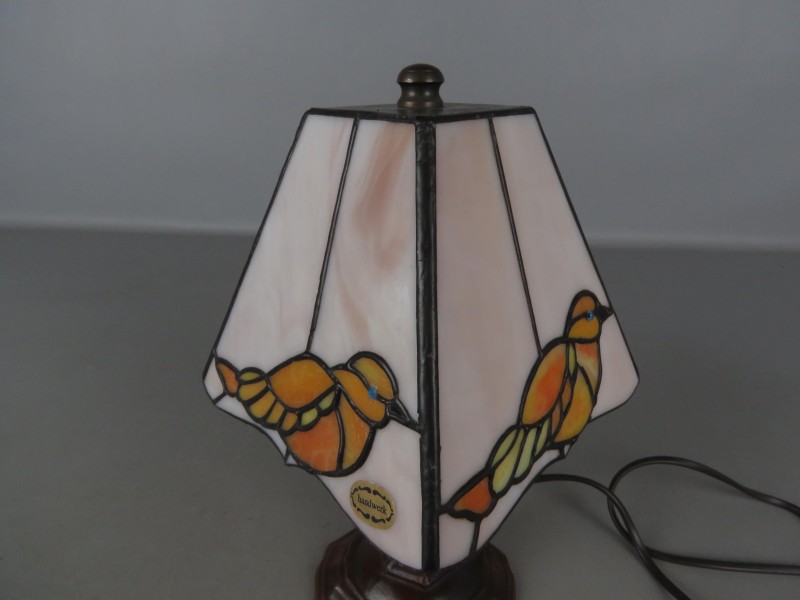 Vogel lamp in Tiffany stijl (getest en werkt)