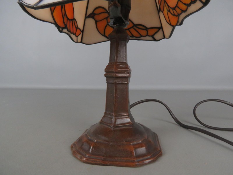 Vogel lamp in Tiffany stijl (getest en werkt)