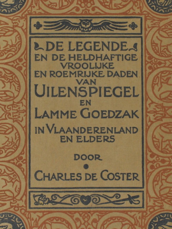 Antiek boek 'De Legende van Uilenspiegel' - Charles de Coster (1914)