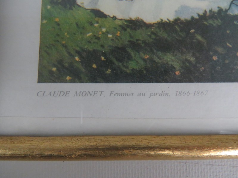 7 landschaps prenten in kader "Claude Monet"