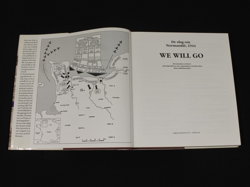 Vintage boek 'We Will Go - De Slag om Normandië 1944' - H.A. Jacobsen