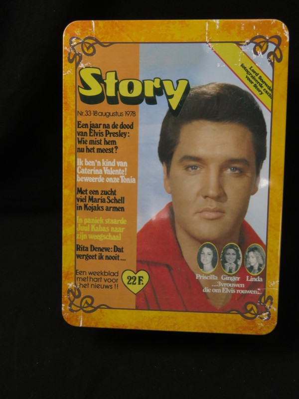 Vintage opbergdoos Elvis Presley