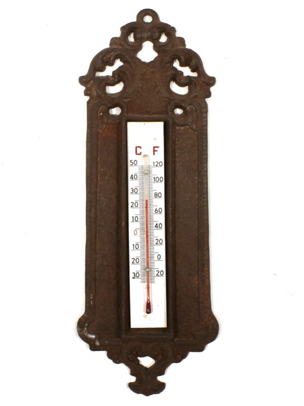 Vintage thermometer Gietijzer