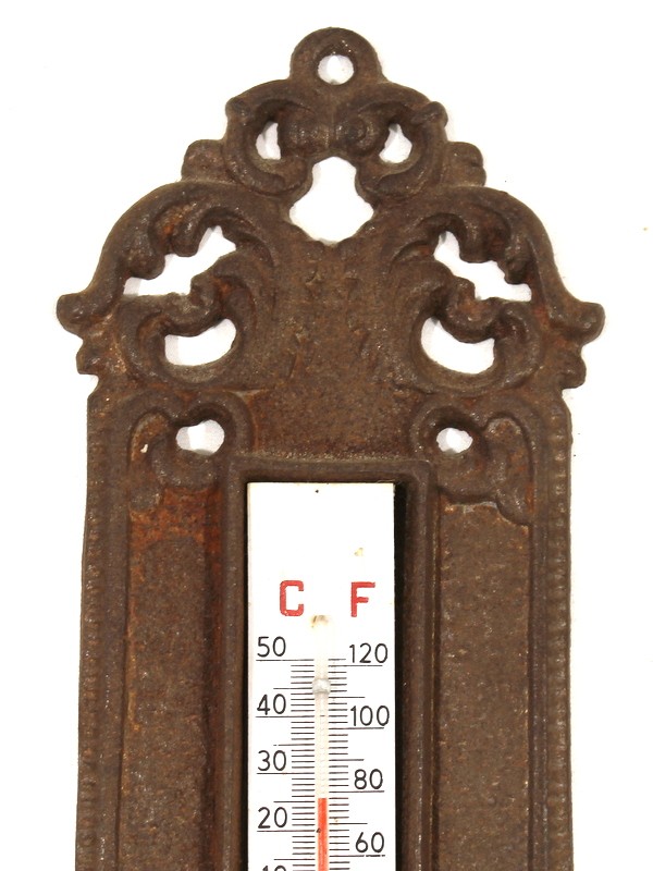 Vintage thermometer Gietijzer