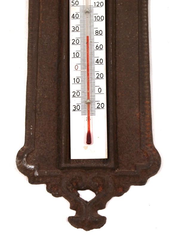 Vintage thermometer Gietijzer