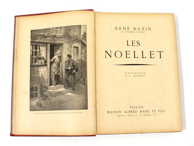 Vintage boek 'Les Noellet' - René Bazin (1931)