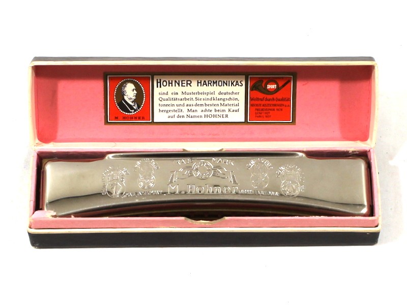 Vintage mondharmonica Unsere Lieblinge M. Hohner