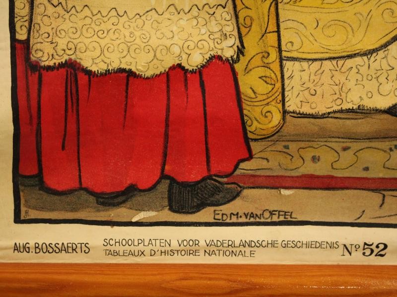 3 Historische educatieve schoolplaten van België