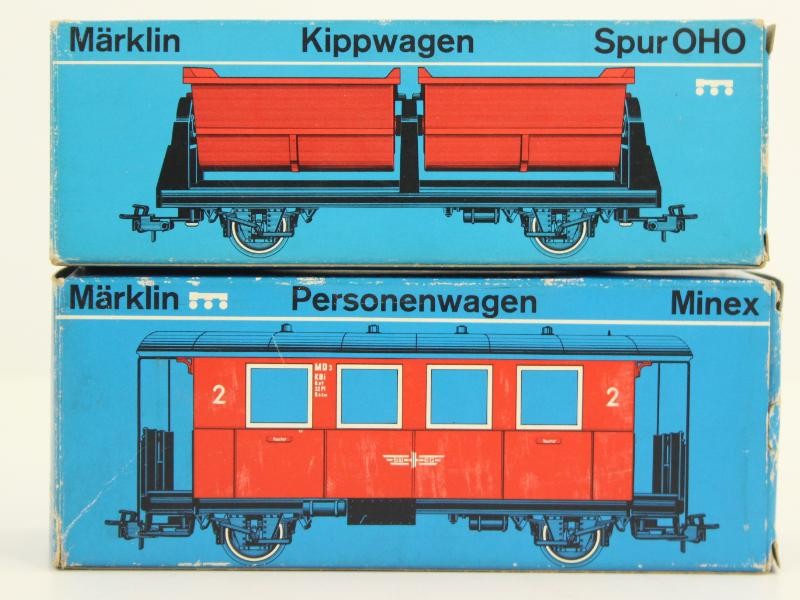 Set van Diverse HO-Modeltreinen en Wagons