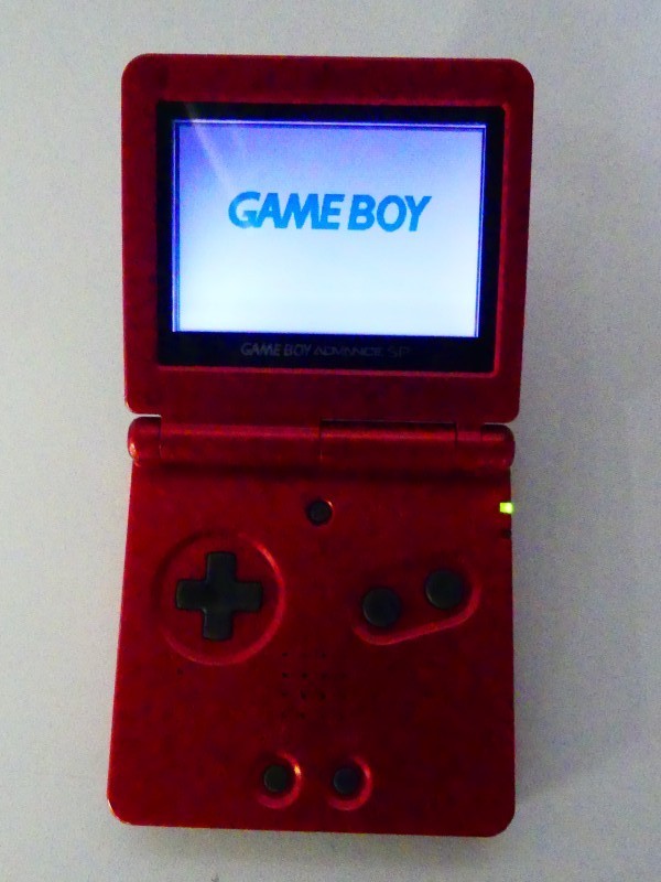 Game Boy Advance SP LCD-console + spelletjes