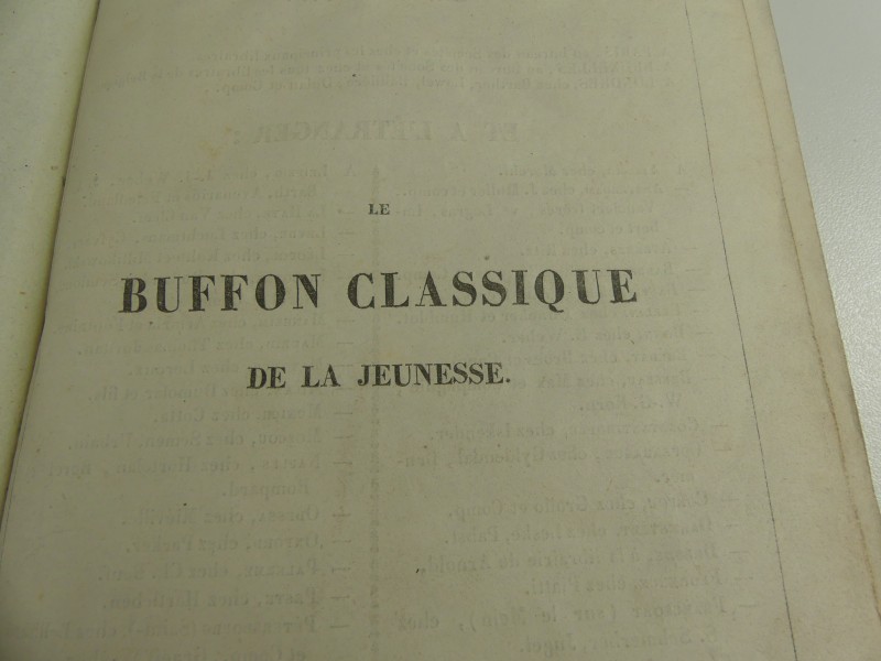 Le Buffon Classique de la Jeunesse/Tome second - Résumé D`Histoire Naturelle 1837 M. Lacoste