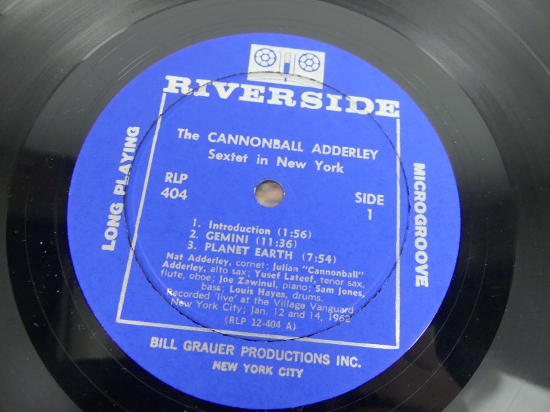 Cannonball Adderley Sextet - Lp Eerste druk