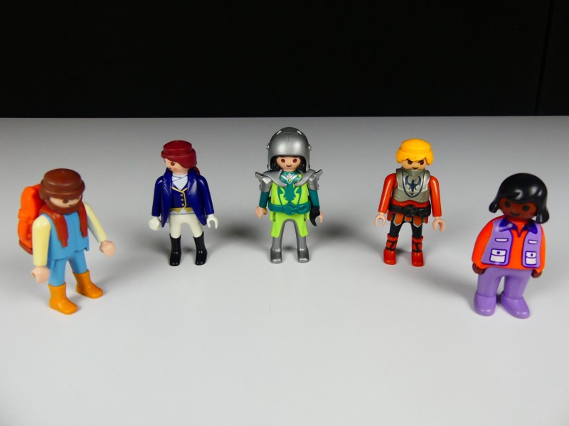 Zak met Playmobil popjes