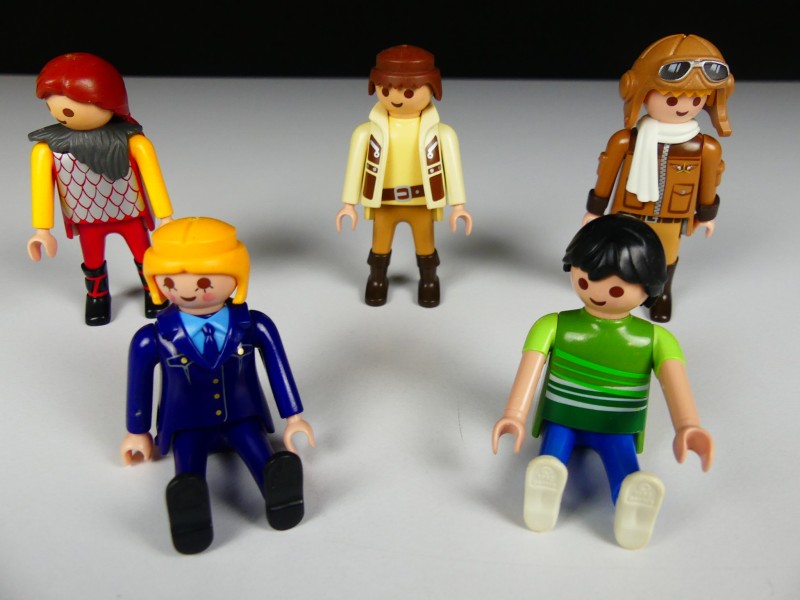 Zak met Playmobil popjes