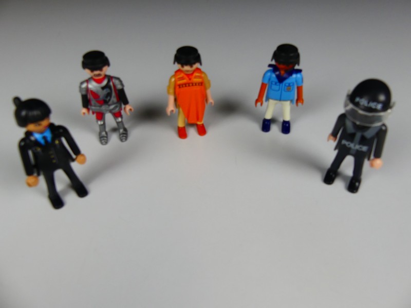 Zak met Playmobil popjes